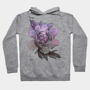 Cosmic Lavender Peony Hoodie